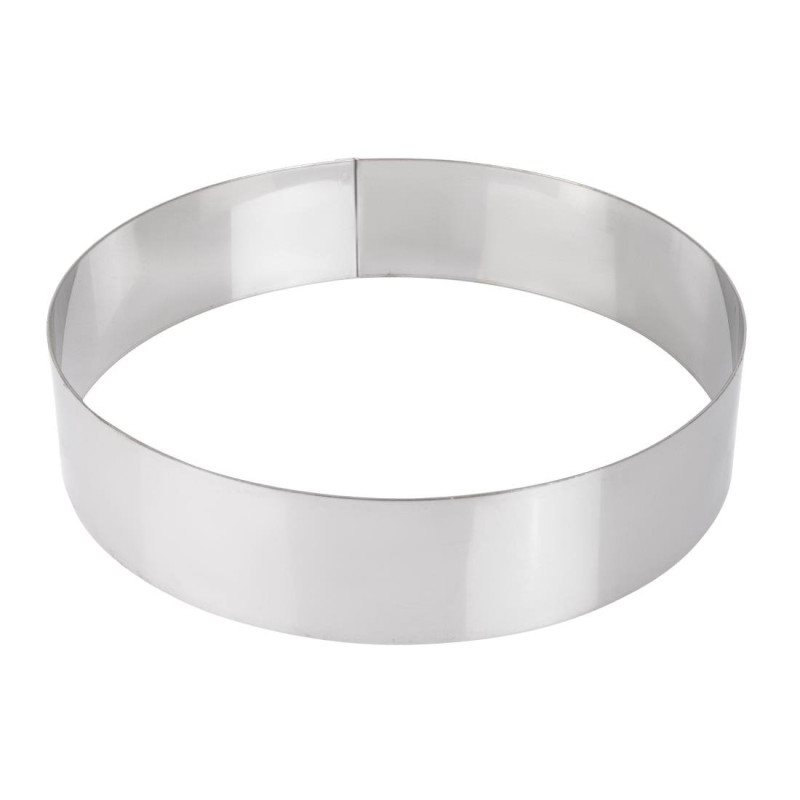 Cercle à mousse inox 200 x 45mm - De Buyer - Fourniresto Cercle à mousse inox 200 x 45mm - De Buyer - Fourniresto