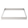 Apytiksliai 200 x 200 mm kvadratinis nerūdijančio plieno pyrago forma - De Buyer