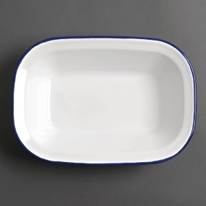 Patalynės lėkštė emaliuotu plieniniu paviršiumi 280x190x55 mm - 6 vnt. - Olympia - Fourniresto