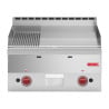 Plancha Dujinė Plokštė Pusiau Lygi Pusiau Gofruota - L 600 x P 600mm - Gastro M