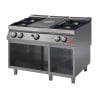 Gas Hotplate 700 With 4 Burners On Open Cupboard - Gastro M