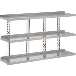 Sieninis stalčius nerūdijančio plieno be laikiklių 2000 x 400 mm - Gastro M - Fourniresto