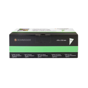 Vidutinio dydžio vienkartinės žalios krepšelės 470 mm - Schneider - Fourniresto