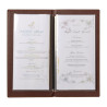 Protège-Menus Contemporain A5 Marron Clair - Securit - Fourniresto