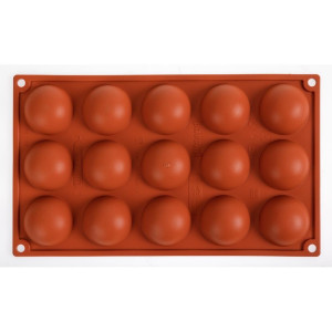Moule 15 Pusiau Sferos iš Silikono Formaflex - Pavoni