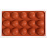 Moule 15 Pusiau Sferos iš Silikono Formaflex - Pavoni