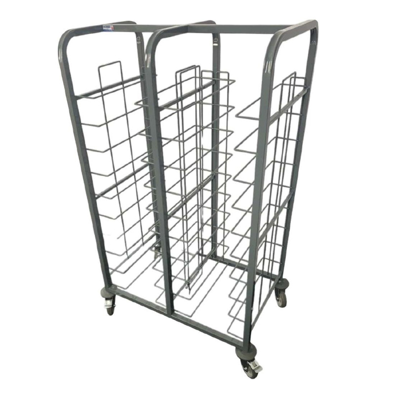 Clearing trolley in steel 20 trays - FourniResto