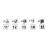 Patalpų numeriai nerūdijančio plieno 11–20 - Olympia - Fourniresto