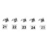 Plieniniai stalo numeriai nuo 21 iki 30 - Olympia - Fourniresto