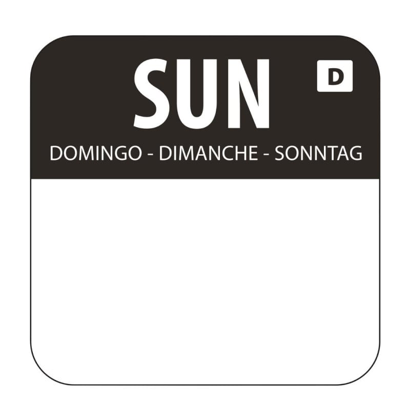 Soluble Labels for Food "Sunday" - Box of 1000 - Vogue