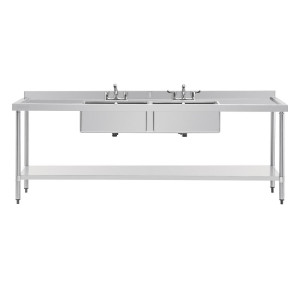 Plieno nerūdijančio plieno kriauklė - I 2400 x G 600 mm - Vogue