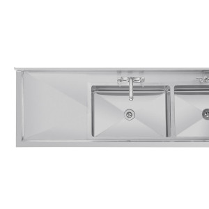 Plieno nerūdijančio plieno kriauklė - I 2400 x G 600 mm - Vogue