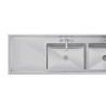 Plieno nerūdijančio plieno kriauklė - I 2400 x G 600 mm - Vogue