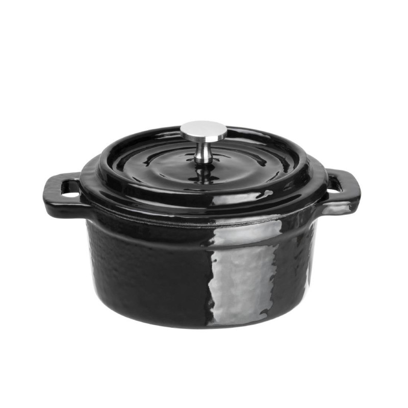 Round cast iron mini cocotte 10 cm - Vogue - Fourniresto Round cast iron mini cocotte 10 cm - Vogue - Fourniresto