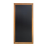 Sieninis rašomasis stalas ilgas, teko apdaila 1200 x 560 mm - Securit - Fourniresto