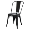 Kėdės Bistro iš plieno - Juoda - 4 vnt. - Bolero