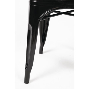 Kėdės Bistro iš plieno - Juoda - 4 vnt. - Bolero