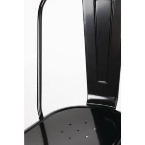 Kėdės Bistro iš plieno - Juoda - 4 vnt. - Bolero