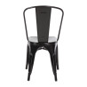 Kėdės Bistro iš plieno - Juoda - 4 vnt. - Bolero