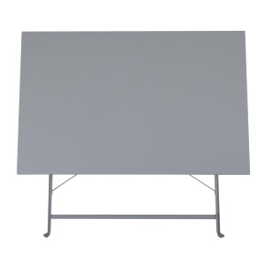 Lankstomas pilkos spalvos terasos stalas - 1100 x 700 mm - Bolero
