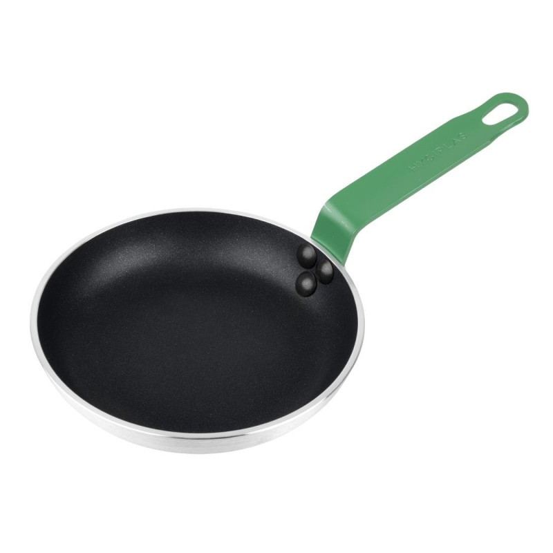 Poêle Aluminium Antiadhésive avec Manche Vert - Ø200mm Hygiplas: Cuisson professionnelle facilitée! Poêle Aluminium Antiadhésive avec Manche Vert - Ø200mm Hygiplas: Cuisson professionnelle facilitée!