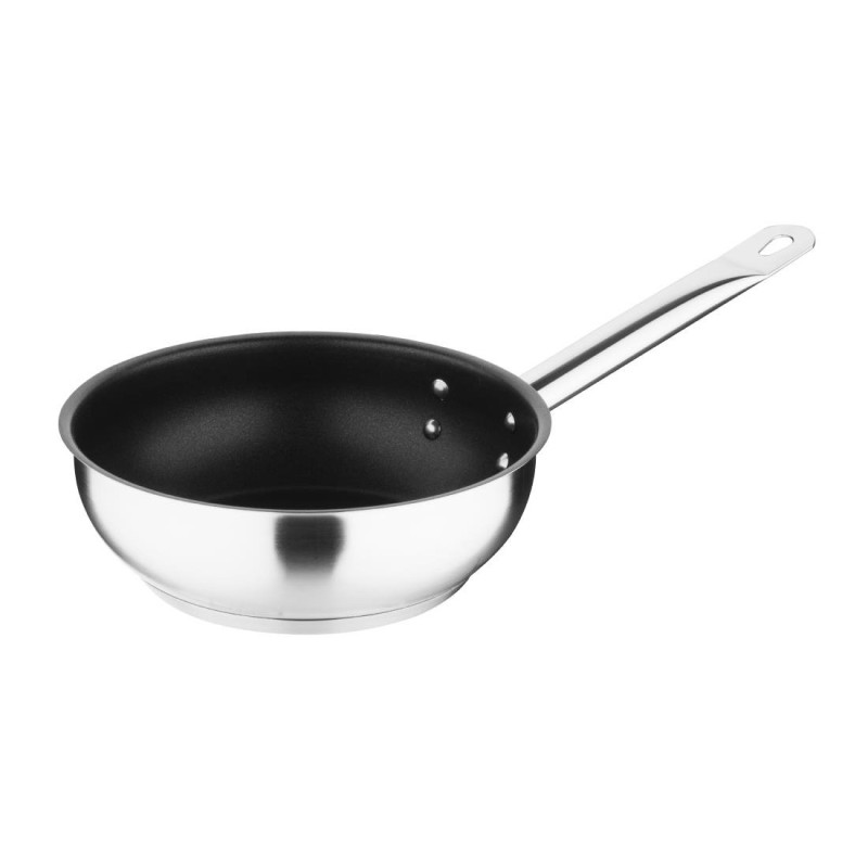 Sauteuse inox antiadhésive Vogue Ø 200 mm - Cuisine professionnelle Sauteuse inox antiadhésive Vogue Ø 200 mm - Cuisine professionnelle