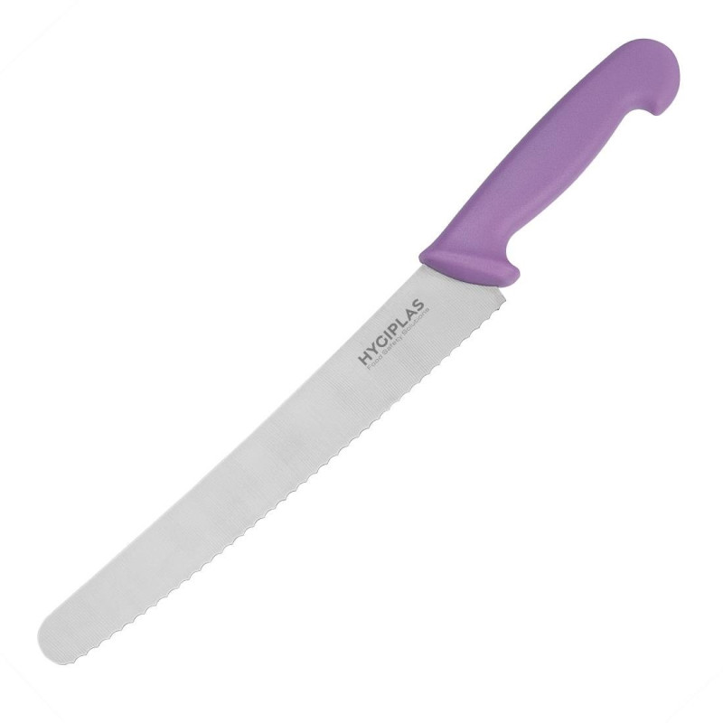 Serrated purple 25 cm pastry knife - Hygiplas - Resistant & practical Serrated purple 25 cm pastry knife - Hygiplas - Resistant & practical