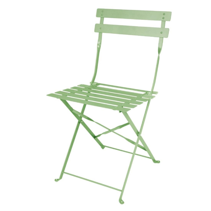 Chaises Pliantes Acier Vert Clair - Confort et Durabilité Chaises Pliantes Acier Vert Clair - Confort et Durabilité