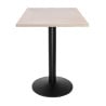 Plateau de Table Carré Pré-percé Vintage Blanc 700 mm Bolero - Aukštos kokybės vytelių mediena