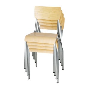 Cinkuotos medienos kėdė - 4 vnt. rinkinys Bolero