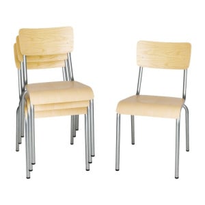 Cinkuotos medienos kėdė - 4 vnt. rinkinys Bolero