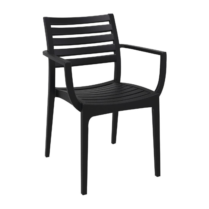Black Artemis Siesta armchairs - Modern design and durability Black Artemis Siesta armchairs - Modern design and durability