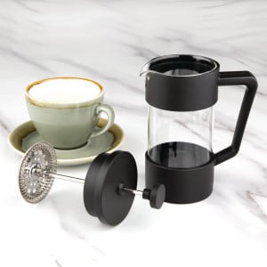 Black 3-Cup Olympia French Press - Brew a delicious coffee
