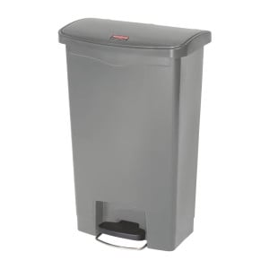 Priekinė pilka pedalų šiukšliadėžė 50L - Higieniška ir praktiška | Rubbermaid