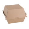 Compostable Small Hamburger Boxes 112mm - Pack of 150 Kraft Fiesta