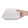 Kompostuojamos dėžutės Bagasse 223mm - 200 vnt., ekologiškos