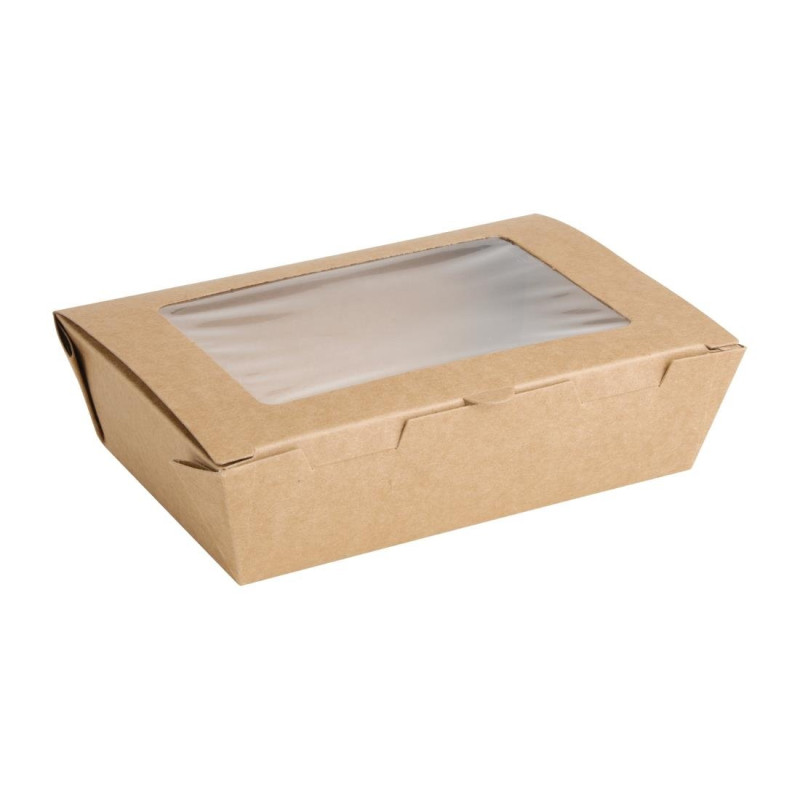 Boîtes Salade PET 700 ml - Fenêtre - Lot 200 Profitez Fiesta Recyclable Boîtes Salade PET 700 ml - Fenêtre - Lot 200 Profitez Fiesta Recyclable