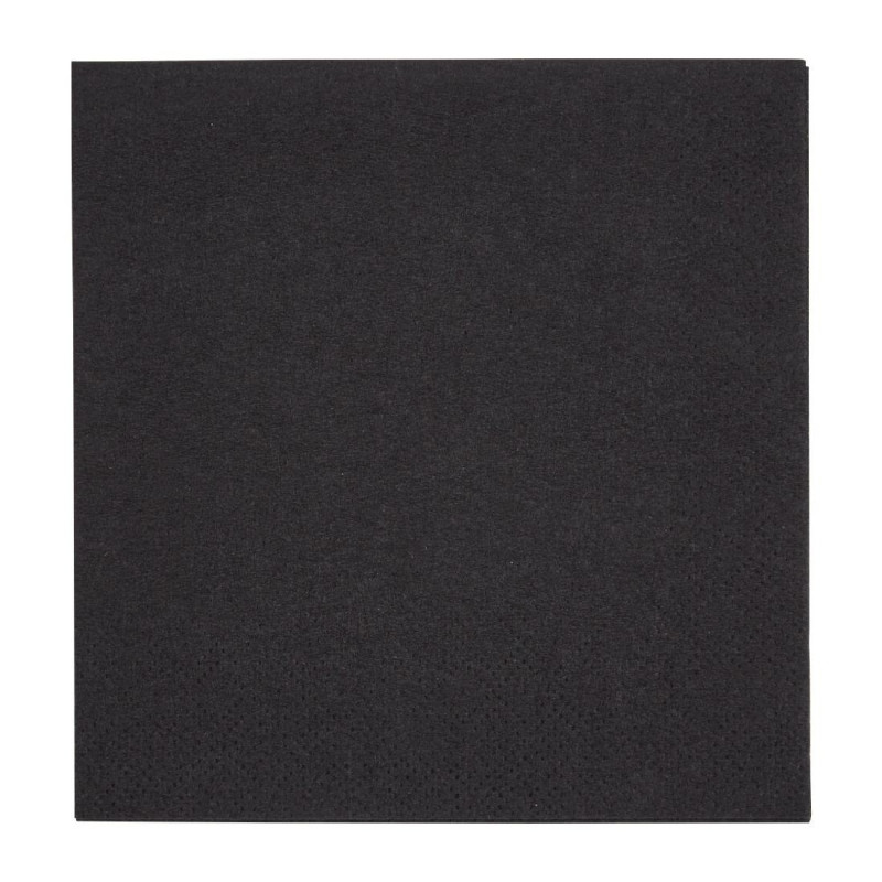 Serviettes Cocktail 2 Plis Noir - Lot 4000 | Qualité supérieure Serviettes Cocktail 2 Plis Noir - Lot 4000 | Qualité supérieure
