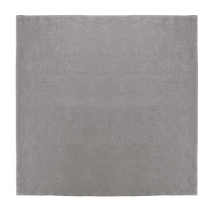 Grey linen table napkins 400 x 400 mm - Set of 12 - Olympia