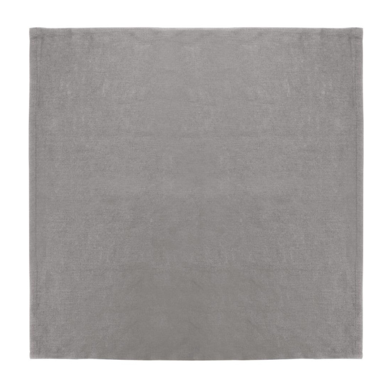 Lininių stalinių servetėlių pilkos spalvos 400 x 400 mm - 12 vnt. - Olympia Lininių stalinių servetėlių pilkos spalvos 400 x 400 mm - 12 vnt. - Olympia