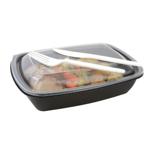 Stačiakampės maisto dėžutės 900 ml - 300 vnt. rinkinys