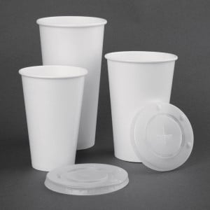 Šaltų gėrimų popieriniai puodeliai 625ml 90mm - 1000 vienetų rinkinys, perdirbami, elegantiški ir praktiški