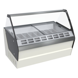 Ledų vitrina - statinė - 16 x 5 L - CombiSteel