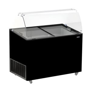 Ledų kremo vitrina juoda - 8 x 5 L | CombiSteel | Restorano įranga