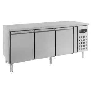 Teigiamas šaldomas stalas 600 x 400 su 3 durimis - 635 L - CombiSteel