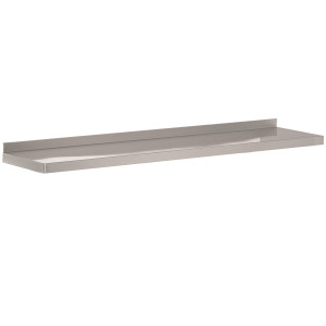 Nerūdijančio plieno sieninė lentyna - L 1600 x P 400 mm - CombiSteel