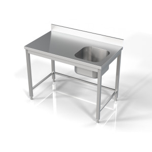 Plienas 1 Bakas Dešinėje su Atlošu - L 1200 x P 700 mm - CombiSteel