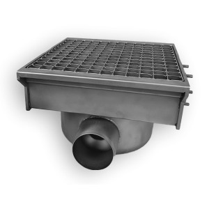Floor Drain - 300 x 265 mm - 1 Outlet - CombiSteel