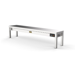 Keraminė šildoma stalo lentyna - 1 lygis - L 2000 x P 300 mm - CombiSteel