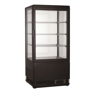 Black Refrigerated Display Case - 68 L - CombiSteel